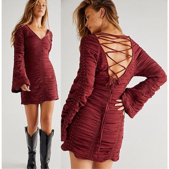 Free People Western Romance Mini Dress               Retail Price $448 - Picture 2 of 7
